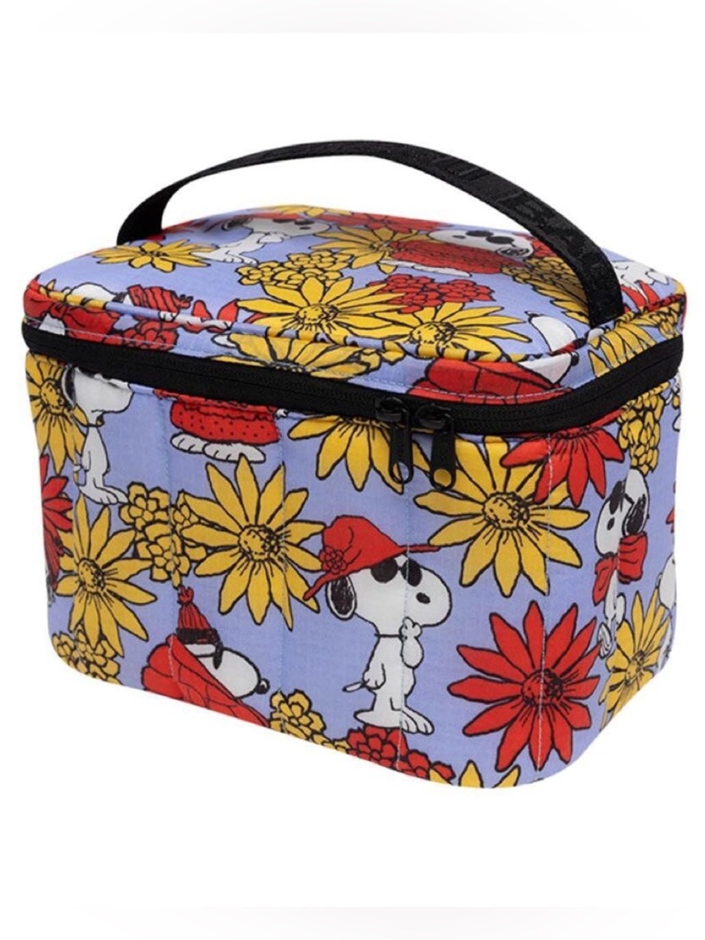 NWT - BAGGU x Peanuts Puffy Lunch Bag in Floral Snoopy Print - Picture 9 of 10